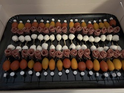 Brochettes Tomate Rosette Mozzarella